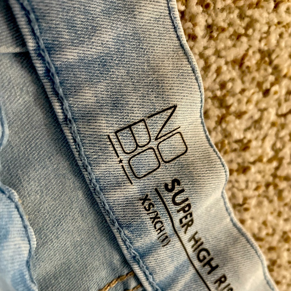 NOBO High Rise Light Blue Jean Shorts in Size Extra Small
